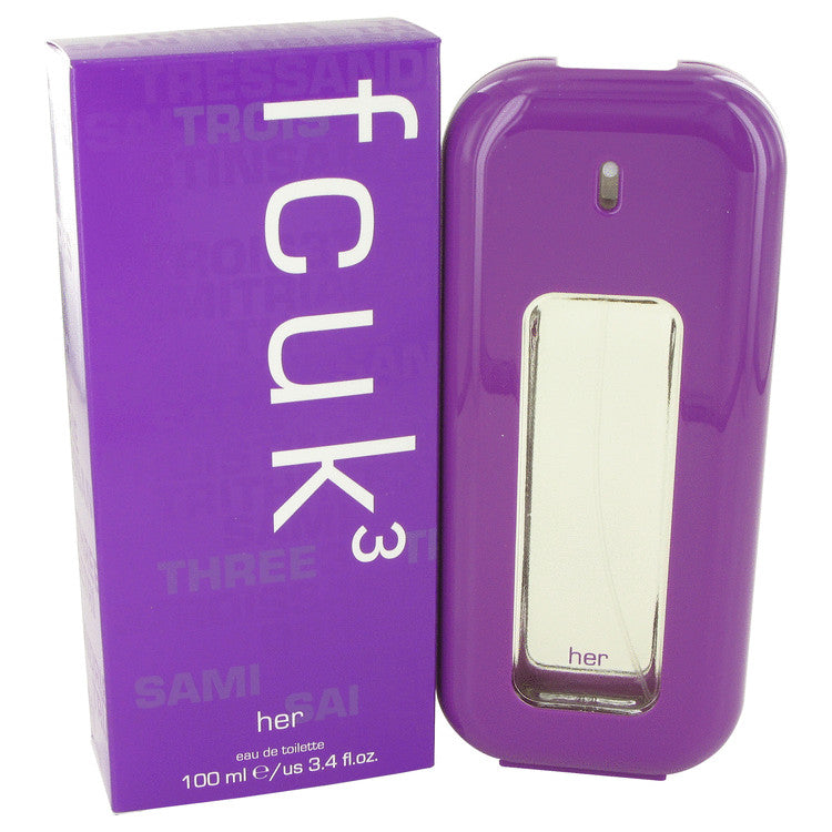 Fcuk 3 Perfume By French Connection Eau De Toilette Spray For Women