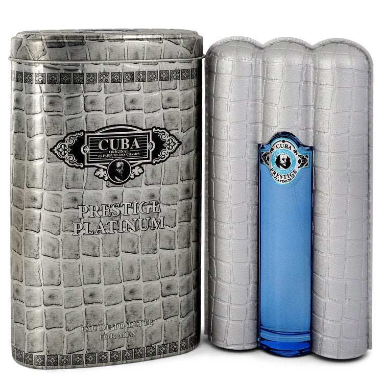 Cuba Prestige Platinum Cologne By Fragluxe Eau De Toilette Spray For Men